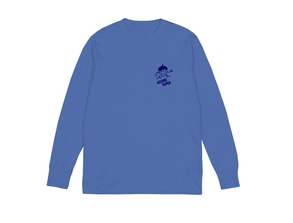 Acorn Tapes - Acorn Tapes - Running Man Long Sleeve T Shirt - Blue