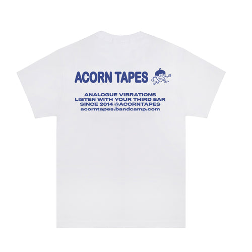 Acorn Tapes - Running Man T Shirt -White