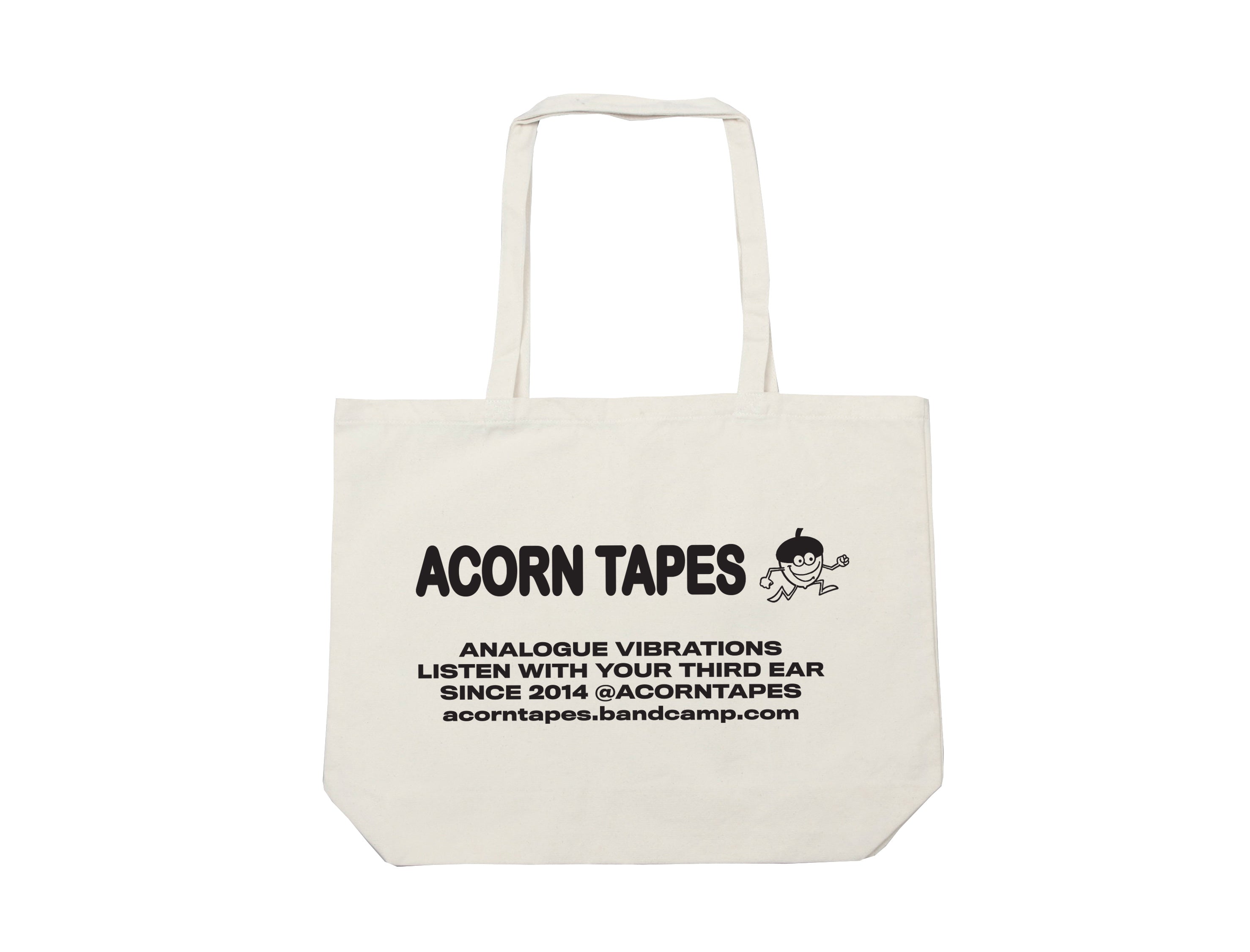 Acorn Tapes - Acorn Tapes - White / black Tote bag