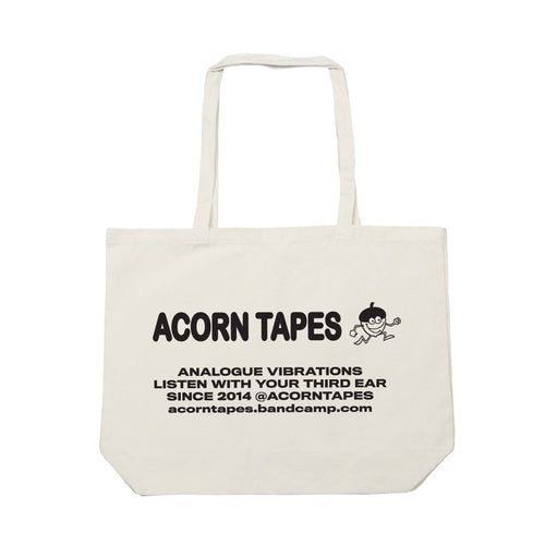 Acorn Tapes - White / black Tote bag
