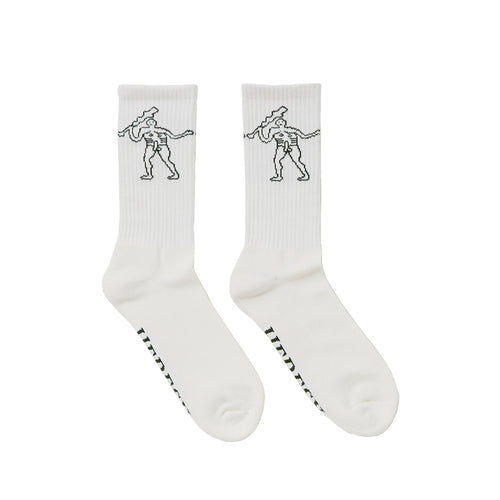 Heresy -Chalky Lad Socks - White