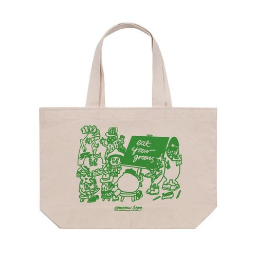 Tomorrow x Eat Your Greens - Classroom- Large Natural Tote