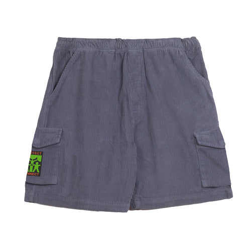 Good Morning Tapes - Cord Cargo Shorts - Salty Blue
