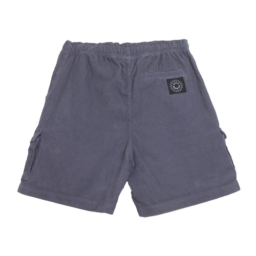 Good Morning Tapes - Cord Cargo Shorts - Salty Blue