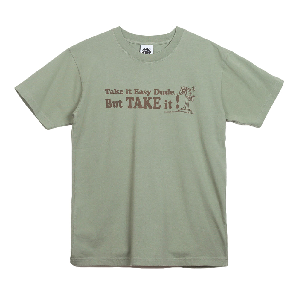Good Morning Tapes - Good Morning Tapes - Take It Easy Tee - Herb Green