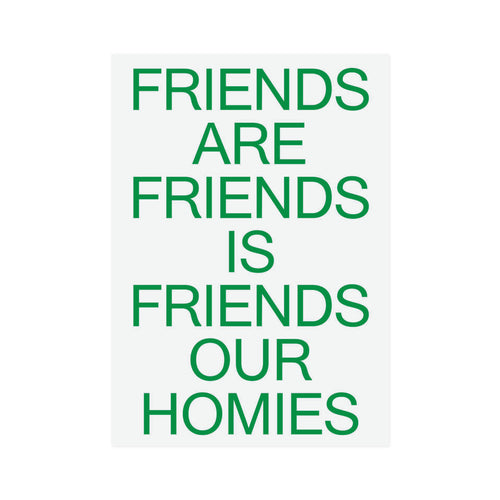 Catalogue Design - Friends Our Family A2 Print - Green