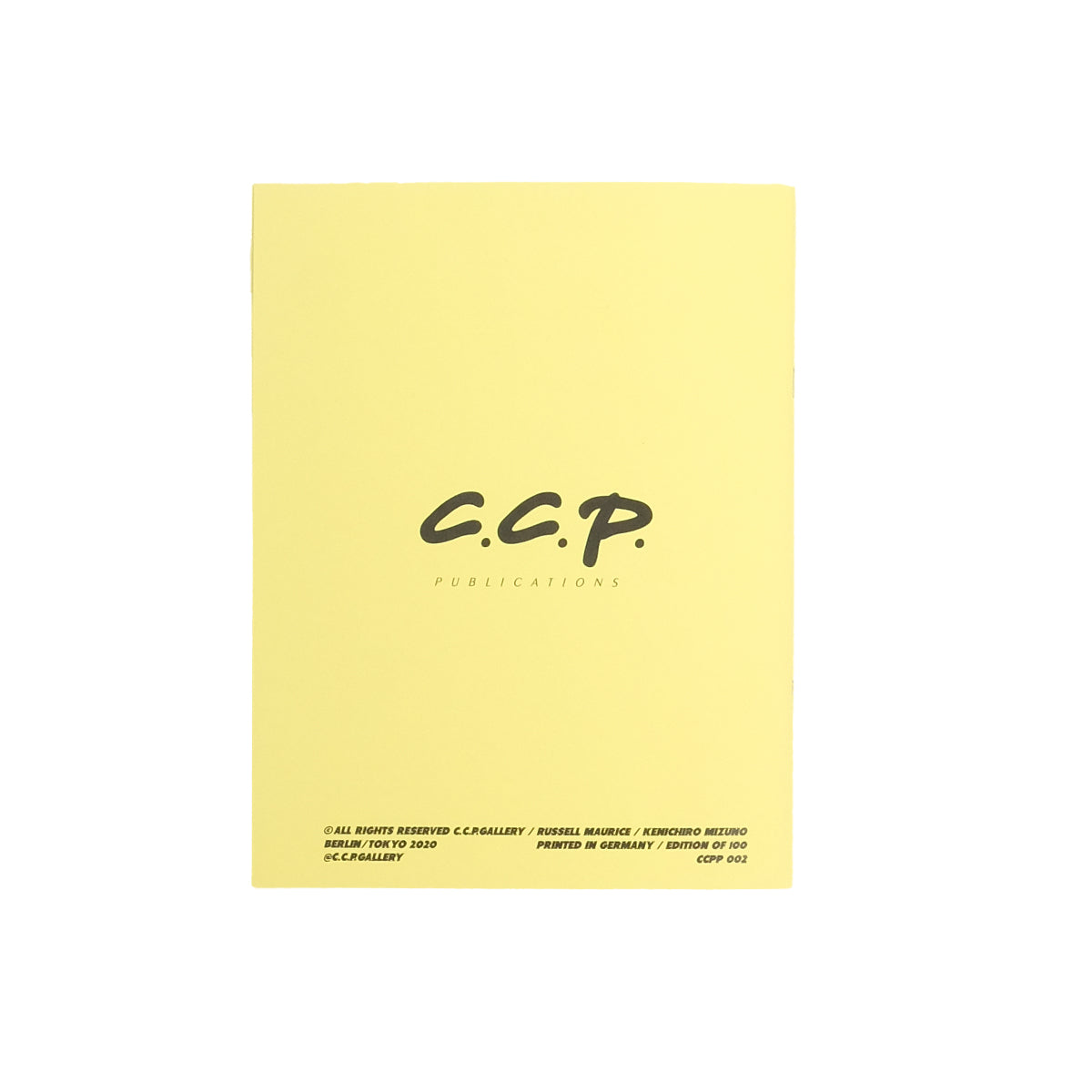 c.c.p - C.C.P - Altered State by Russell Maurice & Kenichiro Mizuno - A4 Riso & Xerox Fusion