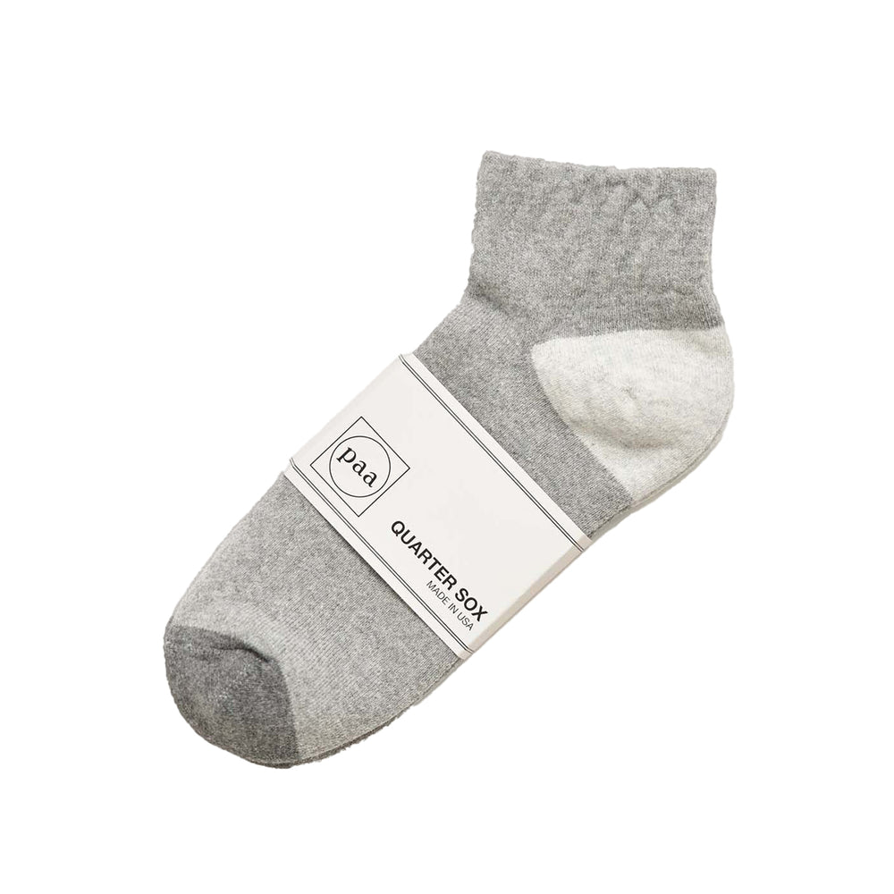 Paa - Paa - Recycled Cotton Quarter Socks - Grey Combo