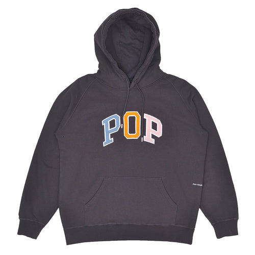 Pop Trading Co - Arch Hooded Sweat - Anthracite