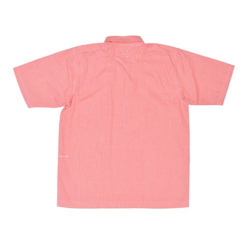 Pop Trading Co - Italo Gingham Short Sleeve Shirt - Orange