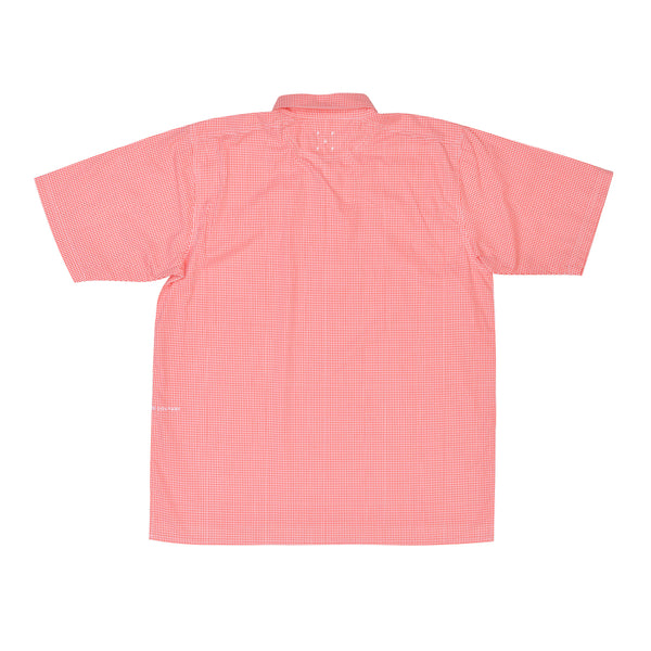 Pop Trading Company - Pop Trading Co - Italo Gingham Short Sleeve Shirt - Orange