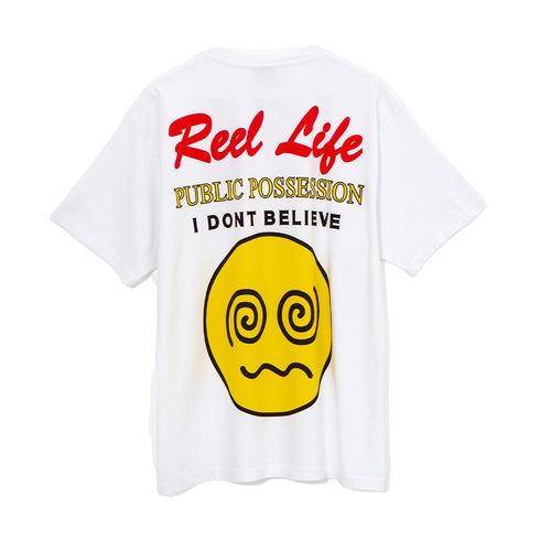 Public Possession - Reel Life T-Shirt - White