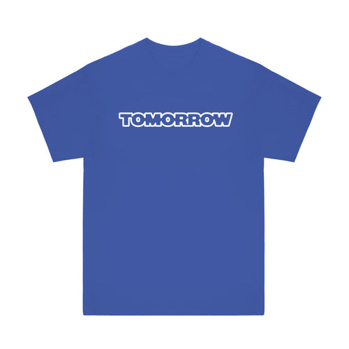 Tomorrow - Puff Print Big Logo Tee - Royal Blue