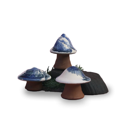 Tomorrow x Mr Ben - Handmade Terracotta Slipware Mushroom Paperweight
