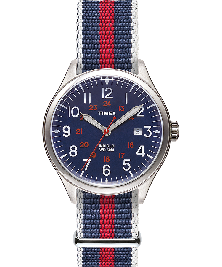 Timex - Timex Waterbury United 38mm Watch - Blue